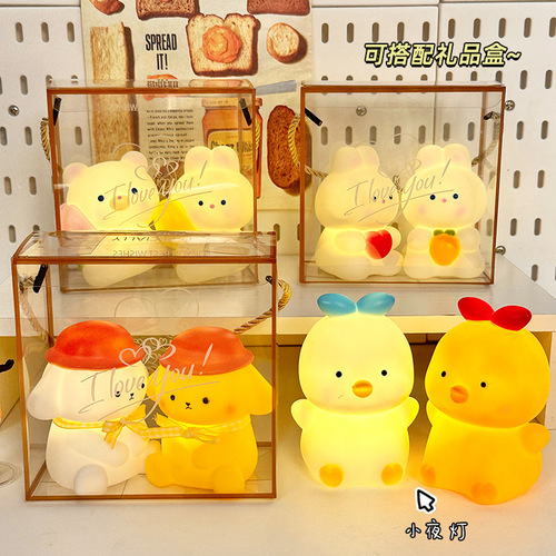 Internet celebrity cartoon night light, creative LED night light, children's luminous toys, night market stalls, gifts, supply wholesale
