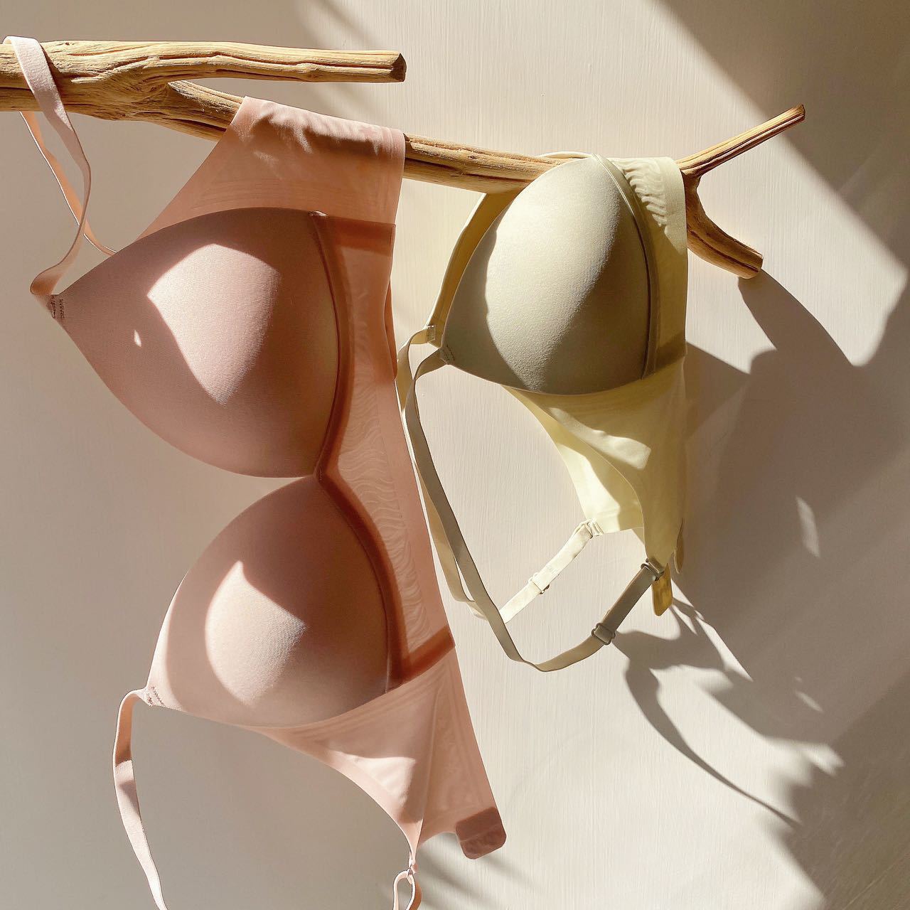 6858 jalea suave y cómoda taza delgada ropa interior inalámbrica ajustada de las mujeres soporte superior inalámbrico sujetador trasero transpirable