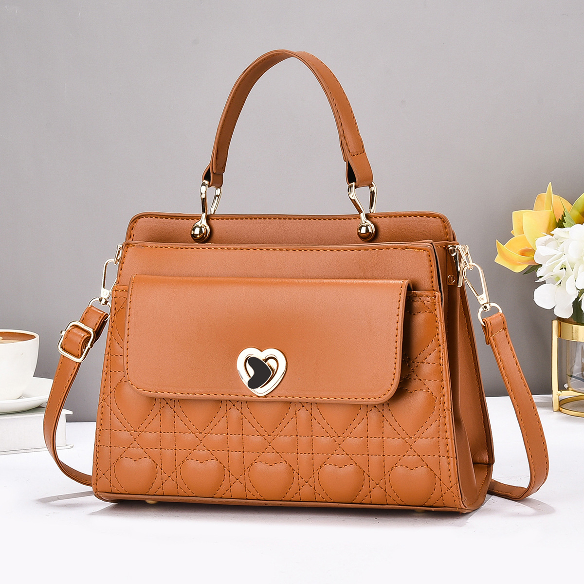 Hermoso bolso de hombro 2025, bolso de mujer, bolso grande, temperamento de mujer, nuevo bolso coreano, mujer universal