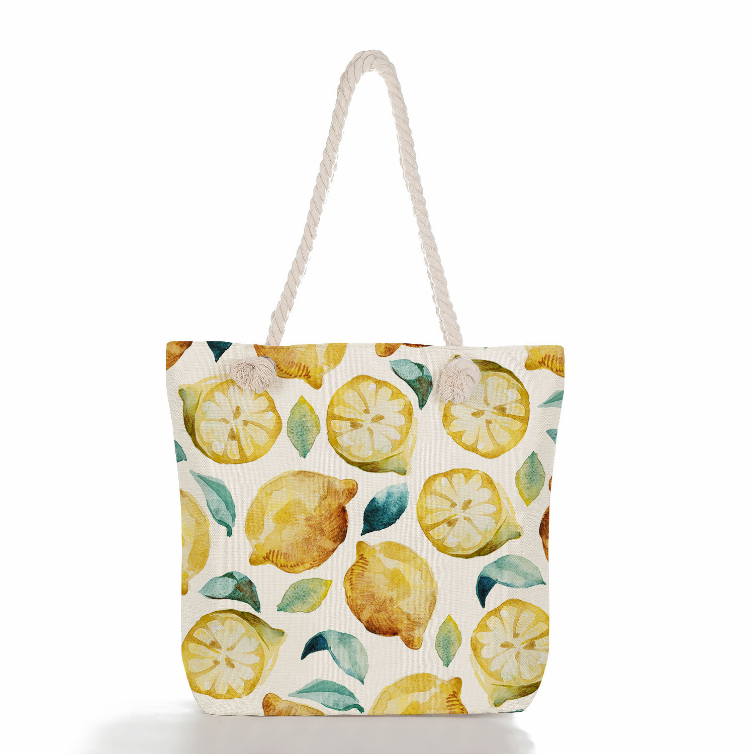 Women's Cotton And Linen Fruit Strawberry Cute Square Zipper Tote Bag display picture 9