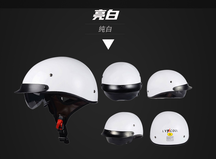 3C Certified Retro Half Helmet Motorcycle Helmet Summer Cruiser
