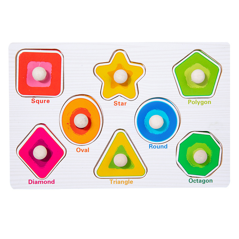 Geometric shape hand grabbing board