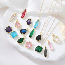 14K����r�к��sˮ�ΰ�߅��ɫ��ʯ�����朶��h���diy�Ʒ���