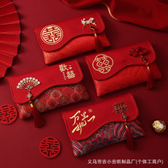 【厂家直发】高档布艺喜包新款结婚红包感婚礼敬茶改口利是封布艺
