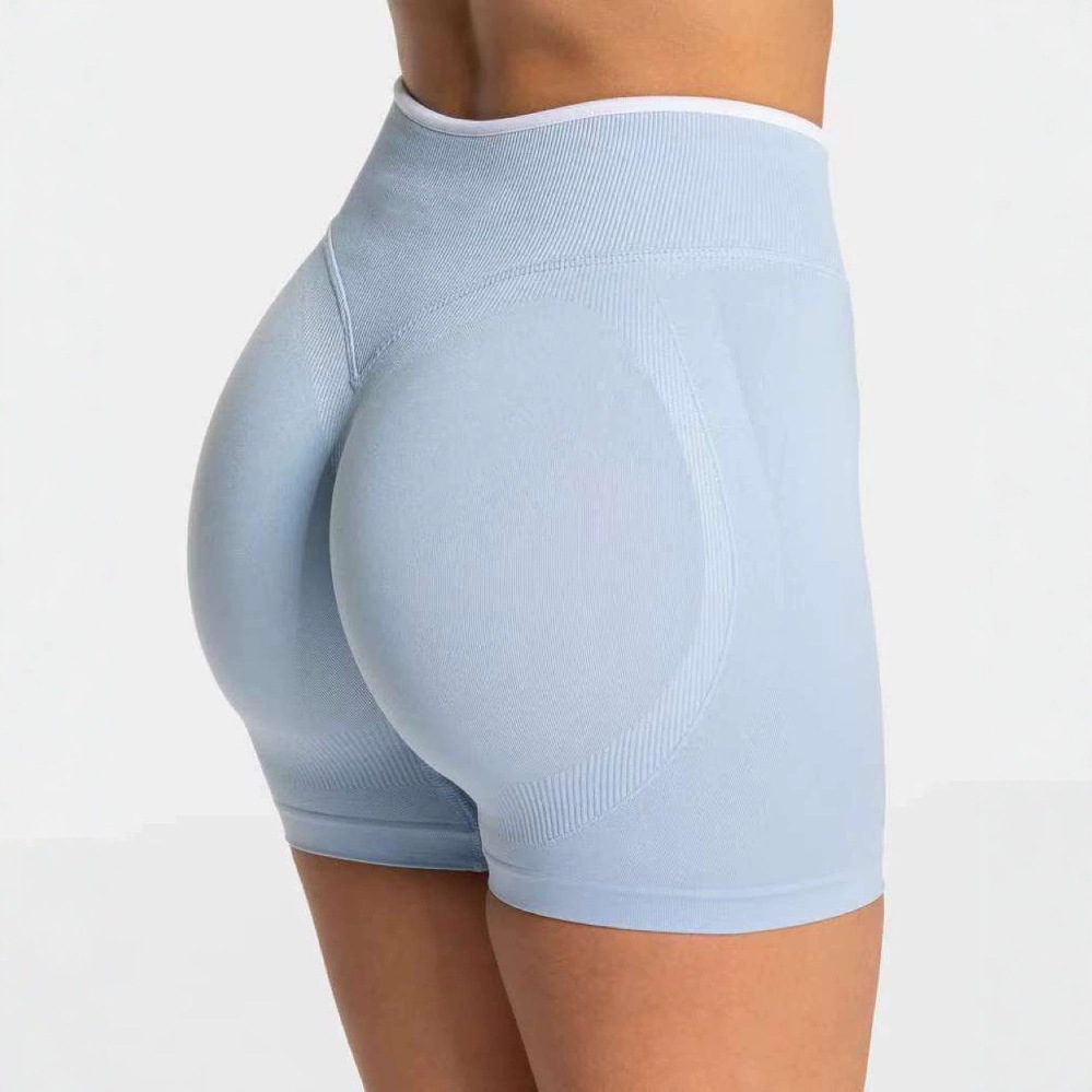 Seamless Yoga Shorts Outdoor Wearable Butt Lifting Body Shaping Fitness Sports Shorts_desvips.com
