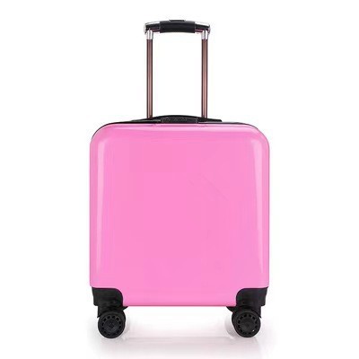 Nuevo niño tracción caja de embarque 18 pulgadas maleta de ruedas universales impresa patrón de dibujos animados contraseña maleta de viaje