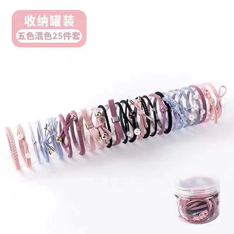 Diadema femenino neto rojo ins traje corbata cuerda de pelo simple temperamento chica banda de goma niños banda pelo Corea del Sur Accesorios