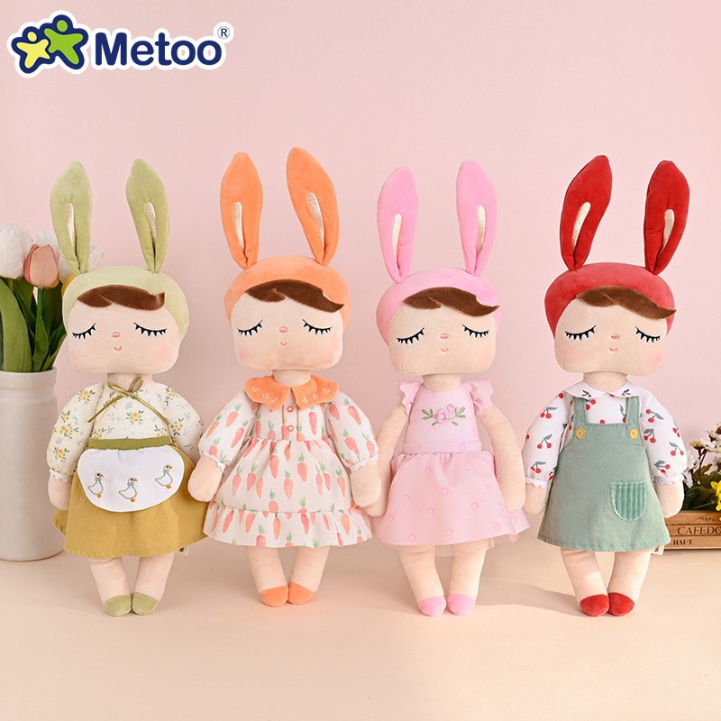 Metoo Rabbit 2023 New Angela Doll Pastoral Style Children's Doll Doll Cross Border Plush Toy