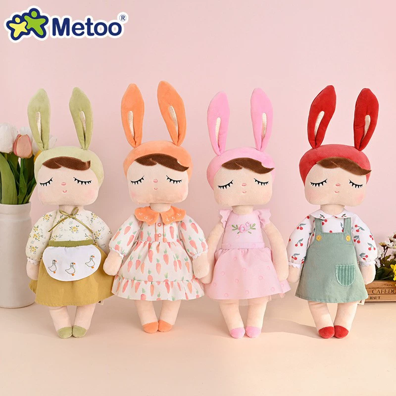 Metoo Rabbit 2023 новая кукла Анджела в пасторальном стиле детская кукла кросс-Бордер плюшевая игрушка