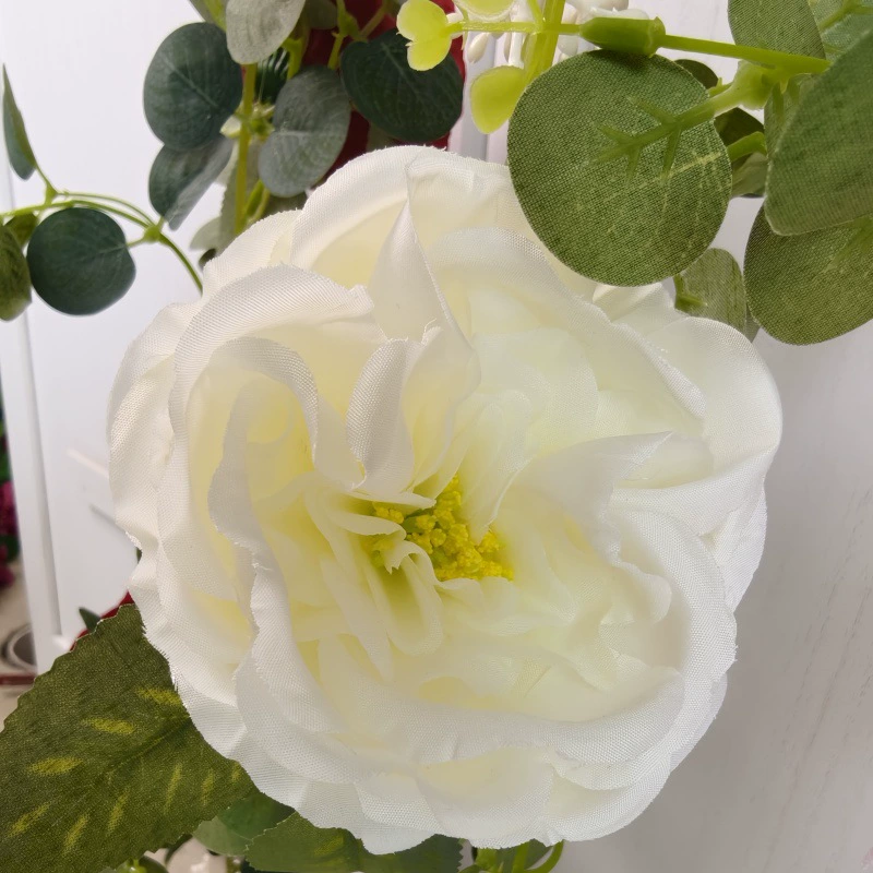 Cross-border peony simulation peony rose vine plastic flower string air-conditioning outdoor vine artificial flower pipe winding