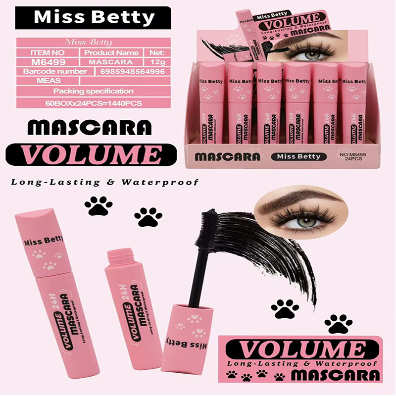 Nuevos productos de comercio exterior transfronterizo MissBetty densa rímel impermeable maquillaje mascara crema mascara al por mayor