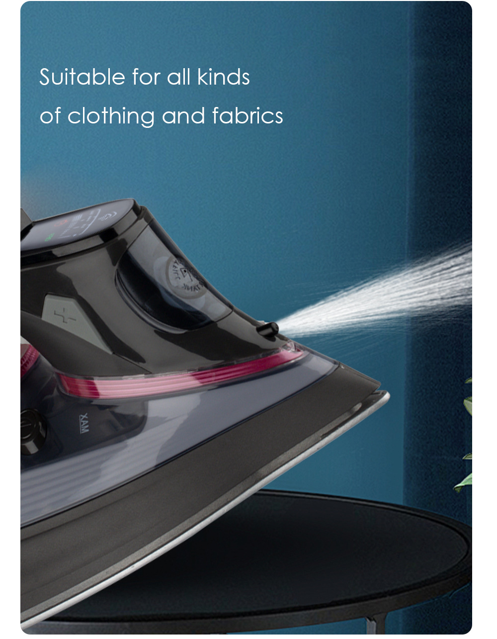 RAF EU Standard Iron Household Handheld Fully Automatic Visual Temperature Steam Ironing Machine_voghion.com