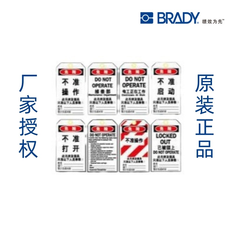 【美国贝迪]吊牌常用普通型聚酯中文吊牌  B-851