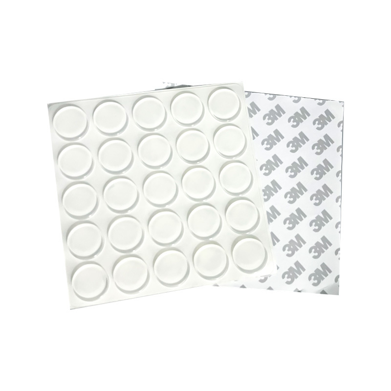 Puerta de gabinete, puerta de inodoro para uso doméstico, tapa de inodoro, mesa y silla autoadhesivas, silicona transparente, grano anticolisión, manija de la puerta, silenciador, pegatina anticolisión