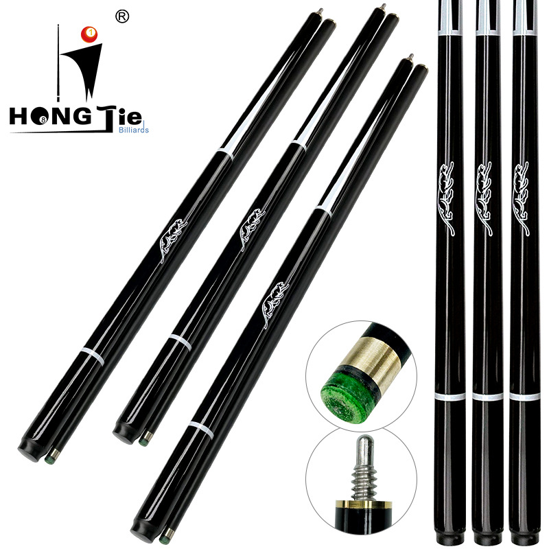 鸿杰台球厂家直销台球杆黑科技新款斯诺克球杆1/2小头台球杆
