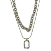 Brand necklace, small design pendant, chain for key bag , 2022 collection, simple and elegant design, Korean style