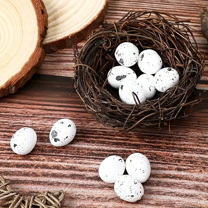 Cross-Border Popular Easter Bird's Nest Props Bird's Nest Jewelry Display Photo Props Decoration Embellishment Bird Eggs Quail