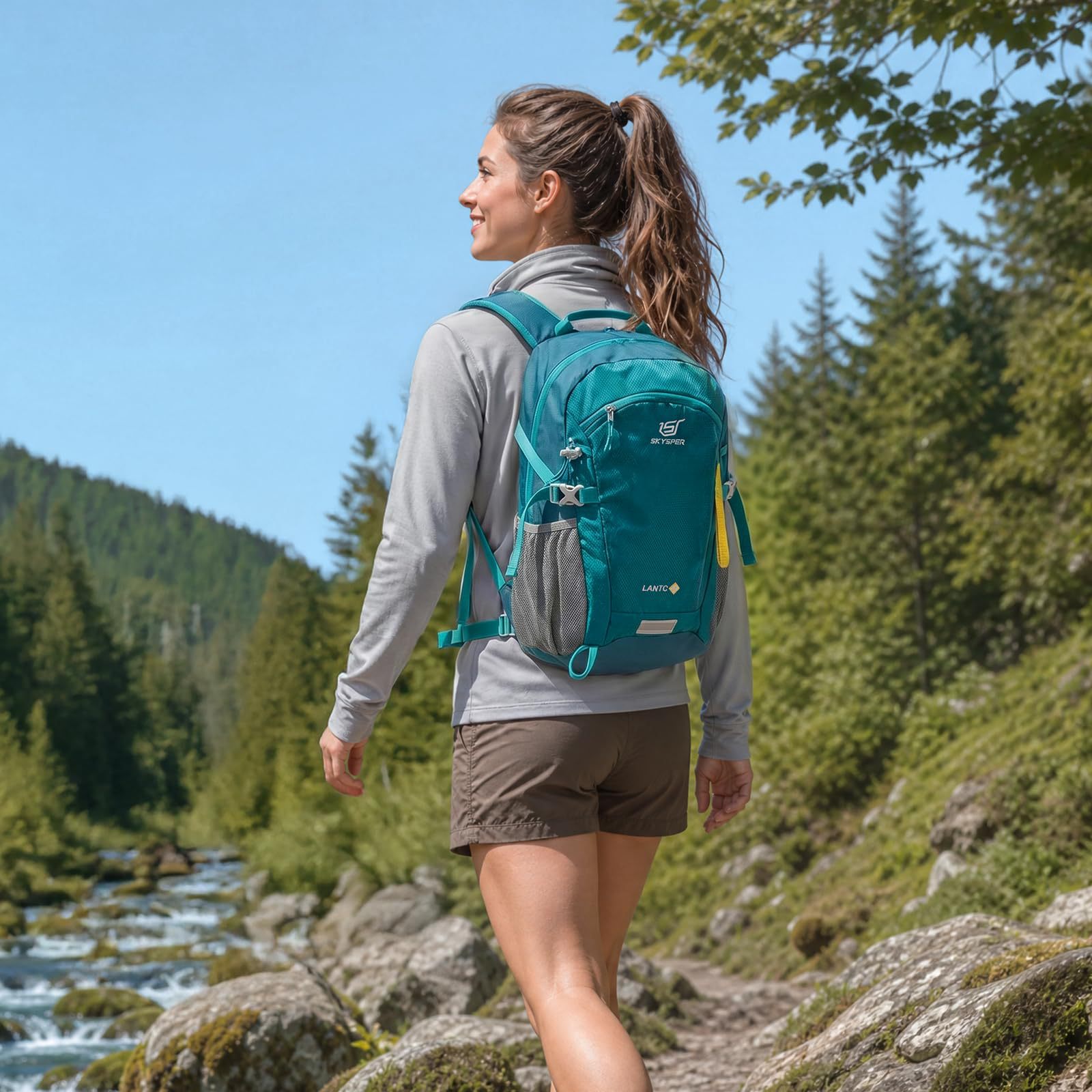 Cross-border Amazon hiking backpacks in various styles and colors, multifunctional sports backpacks, outdoor hiking and leisure backpacks, customizable