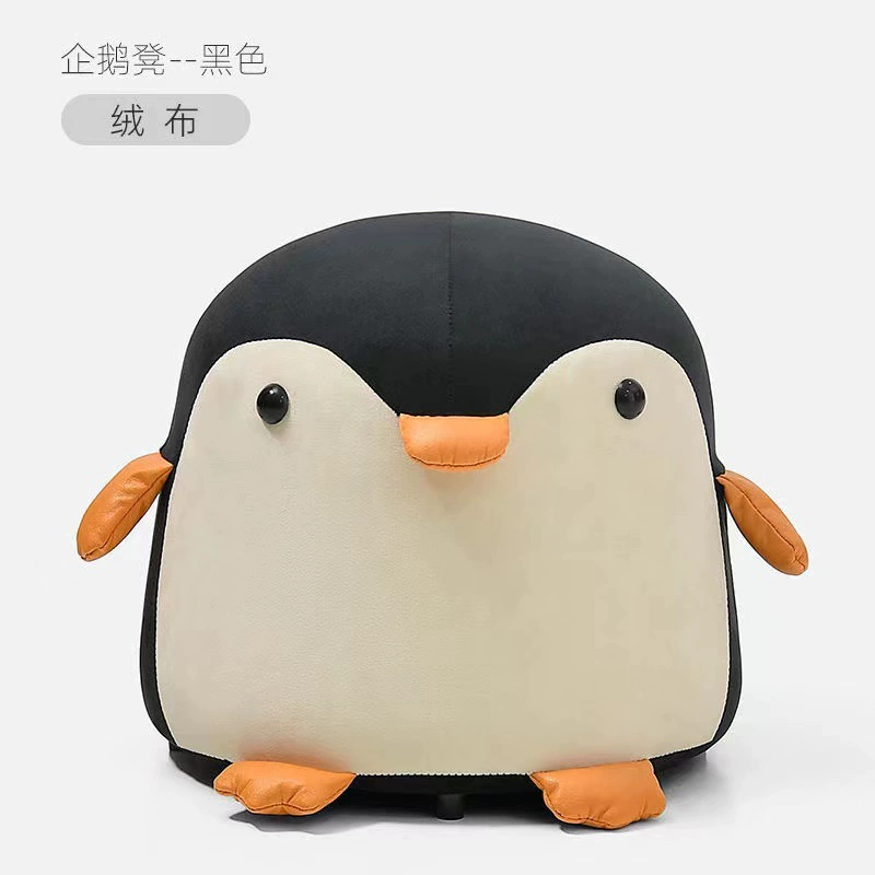 Мультфильм Пингвин творческий гостиная твердой древесины табурет дома низкий табурет двери обуви Пеленальный табурет детей животных скамейка круглый табурет