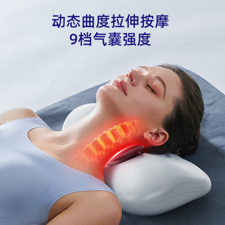 Household Small Silent Full-Body Multifunctional Massage Pillow for Waist and Shoulders, Dual-Use Shoulder and Neck Hanging Neck Massager