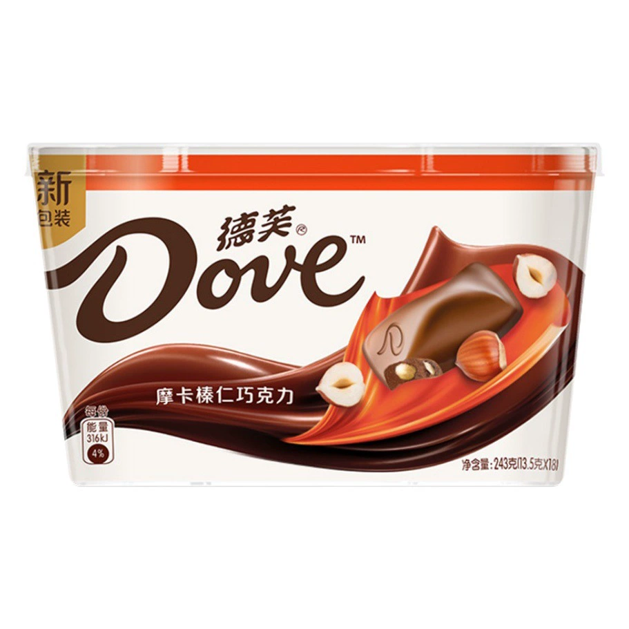 Dove шоколадная миска подарочная коробка 252g оптом ароматный черный и белый шоколад для подруги закуски конфеты