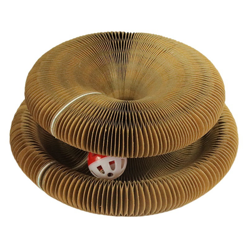 Divertido gato Scratch tablero magnético succión cambiable corrugado papel órgano gato Scratch tablero mascotas suministros gato molienda garra desgaste-resistente gato juguete gato