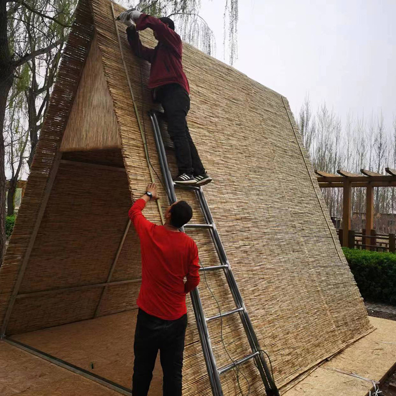 Simulation Thatched House Reed Small House Free Assembly Reed House Small House Outdoor Waterproof Thatched Roof