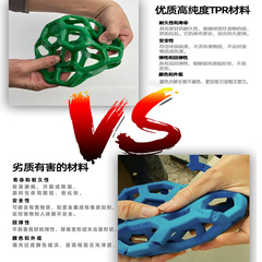 Comical Pet Dog Toy Hollow Tennis Ball Bell TPR Plastic Durable Biting Elastic Rubber Ball Pet Supplies Wholesale