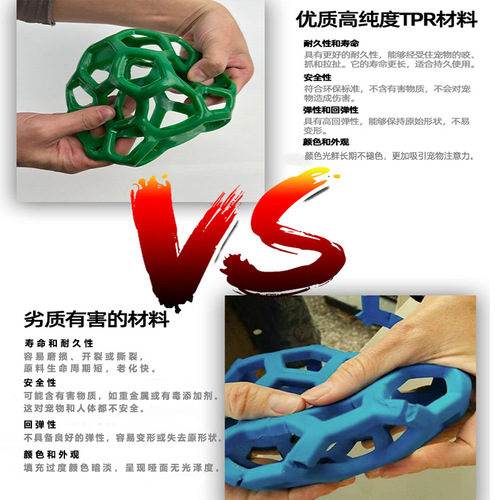 Comical Pet Dog Toy Hollow Tennis Ball Bell TPR Plastic Durable Biting Elastic Rubber Ball Pet Supplies Wholesale