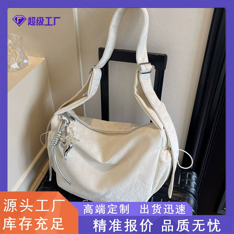 Сумка через плечо, сумка через плечо, большая вместительная сумка для путешествий, новинка 2025 года, спортивная сумка на плечо, простой рюкзак, сумка для пельменей для женщин