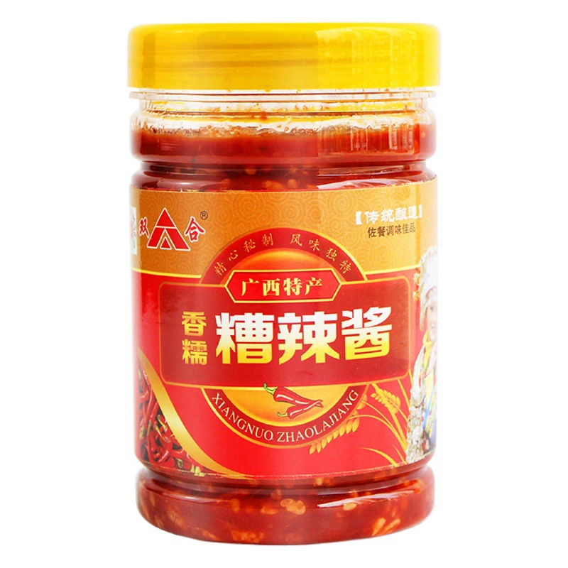 Набор из 500 г соусов: острый соус Double Hezao, соус из кислых сливы, приправа для холодных закусок, соус для гуанси-барбекю, приправы