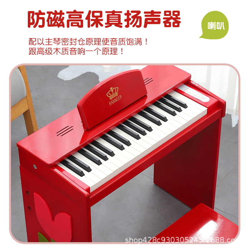 Piano, wooden toy, synthesizer for beginners, 37 keys, Birthday gift