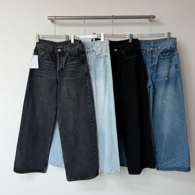 Acn Top-Level 1981m Light Blue Loose Straight-Leg Jeans, Unisex Acn Top-Level 1981m Light Blue Loose Straight-Leg Jeans, Unisex