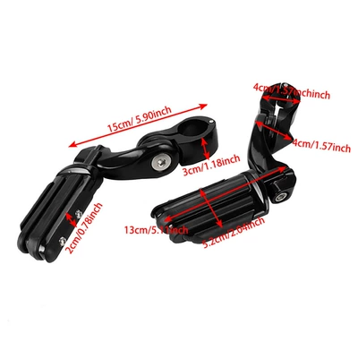 Motorcycle pedals | Bars, Rest Footrests, Short