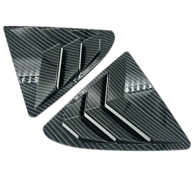 Suitable for Lexus IS 13-17 rear triangle blinds carbon fiber modified exterior car decoration parts field (Şüşə kənarı xromları/moldingləri) - lexus-is-13-17-carbon-fiber-pattern-pair