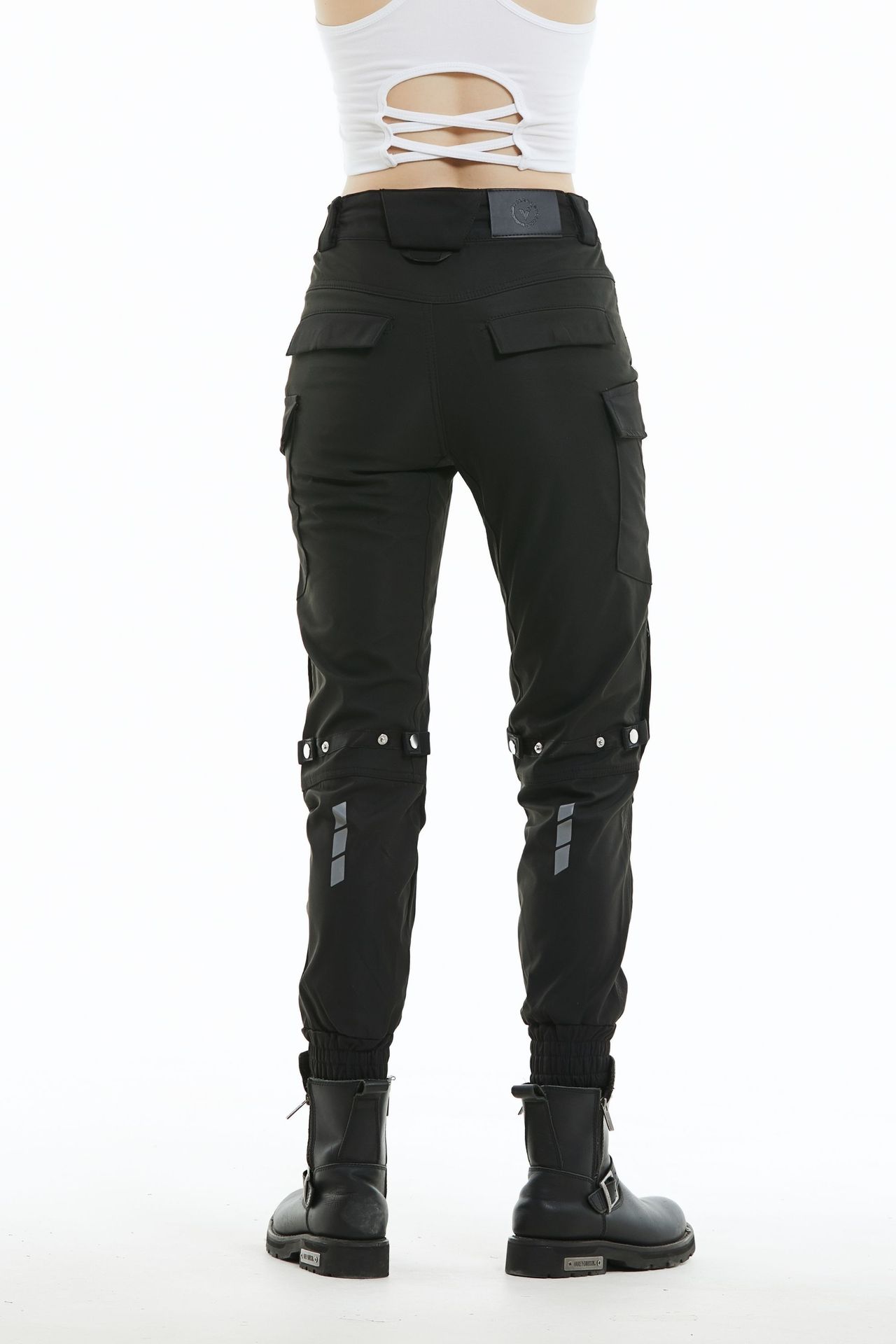 Motocicleta Four Seasons ciclismo pantalones impermeables a prueba de viento transpirable tobillo atado mujer Caballero motocicleta anti-caída pantalones de silicona equipo de protección