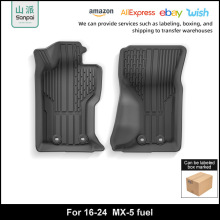 适用于16-24款马自达Mazda MX-5汽车脚垫专车专用TPE脚垫后备箱垫