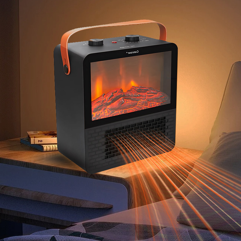 Tablas de escritorio de oficina domésticas transfronterizas, calentadores eléctricos, chimeneas pequeñas, simulación de ahorro de energía, calentadores de llama 3D