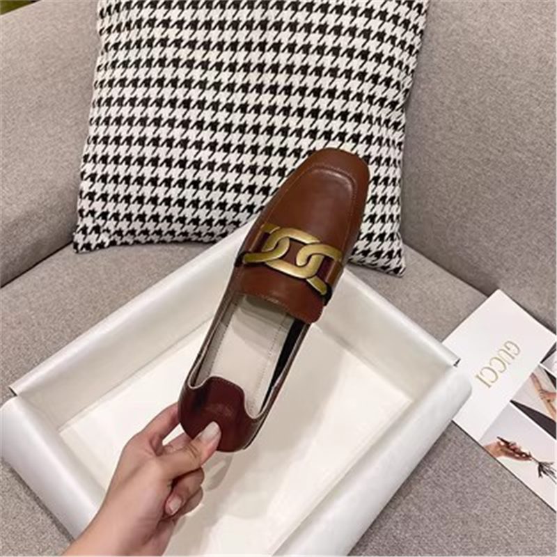 브라운/[스퀘어 토 3CM 힐]