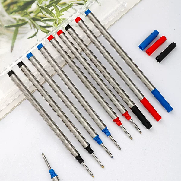 Thread rotating refill imported steel head black signature pen replacement core Pearl pen neutral refill for 2 years