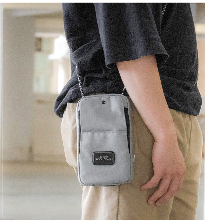 Earth Uncle niederländisches umweltfreundliches Mehrzweck-Mini-Handytasche Sporttasche vertikales Format Unisex praktischer Rucksack