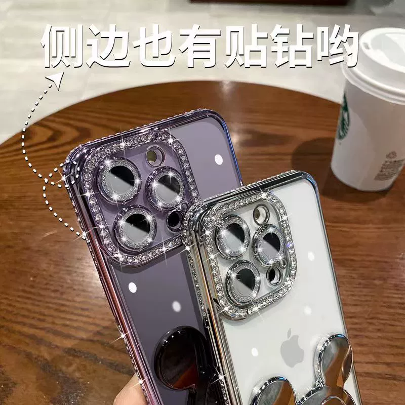Яблоко, совместимый чехол для телефона, мультфильм iPhone 16, трубка, стиль высокого качества, iPhone 17 Pro Max, защита от падения