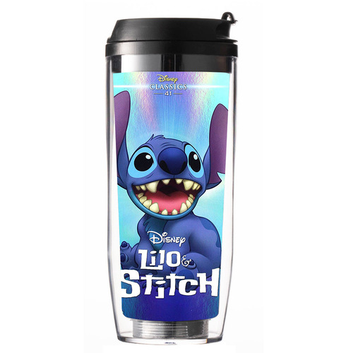 Stitch Cup Amazon New Arrival Cartoon Accessories Cute Plastic Straw Cup Coffee Milk Tea Cup Insulated Cup
