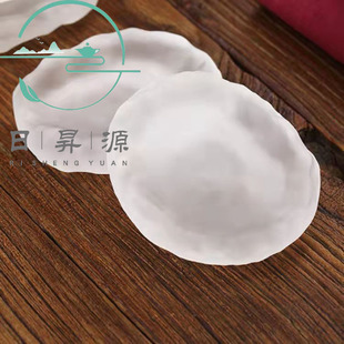 Japanese Style Imitation Glaze Coaster Random Kung Fu Tea Creative Saucer Frosted Thickened Heat Insulation Zen Small Saucer Household
