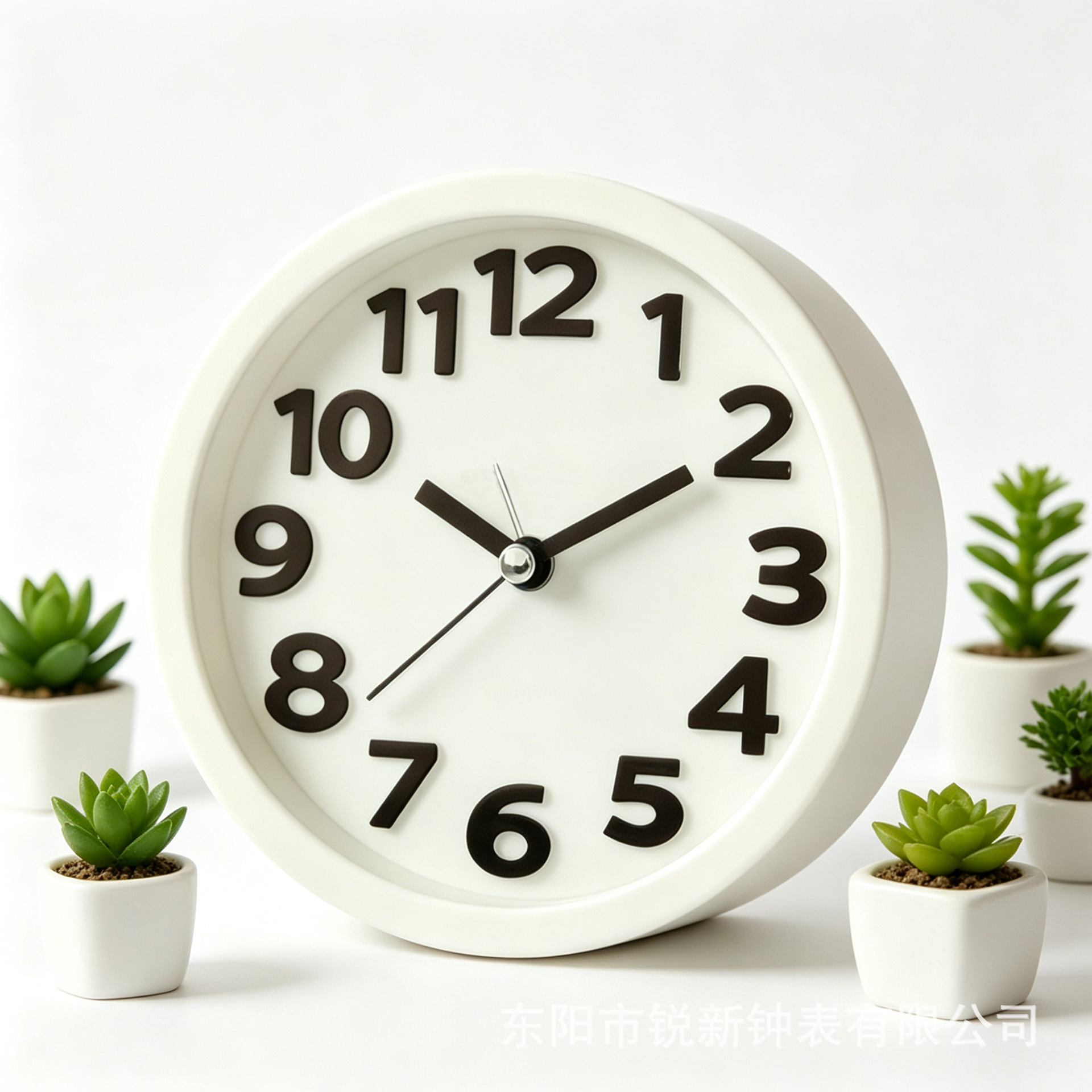 Directa de fábrica redonda tridimensional pequeño reloj de alarma estudiante reloj creativo moda simple reloj de alarma dormitorio decoración reloj image 7