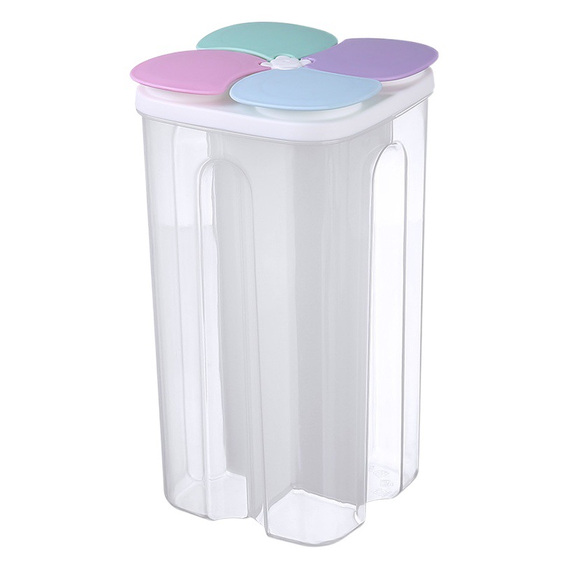 Compartimiento sellado frasco más nítido cocina fideos de plástico caja de almacenamiento de granos de gran capacidad frasco de almacenamiento transparente