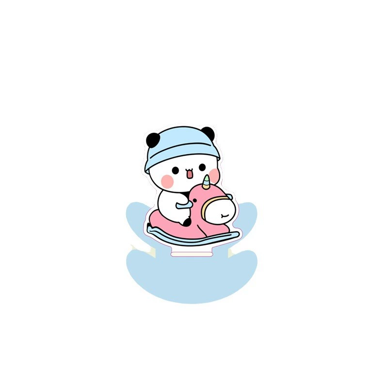 Популярная фигура Panda Yi Er и Bu Bu от Douyin, музыкальные подвески-орнаменты, мультяшные милые подарки для рабочего стола, декомпрессия