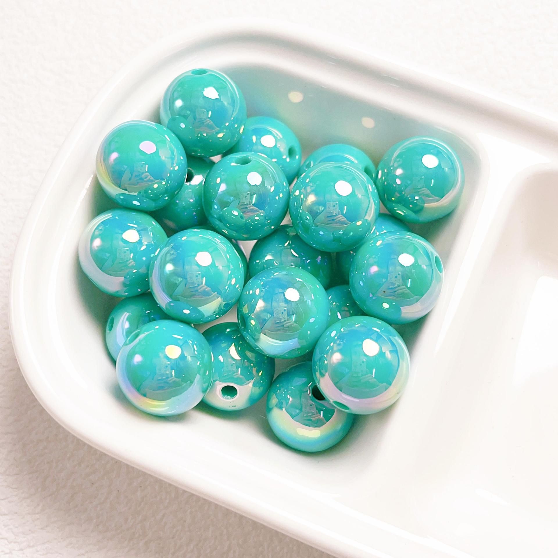 23g Weight Beads Jewelry Making Type DIY Jewelry Accessories Classification 10 PCS/Package Quantity Acrylic Material Ball Pattern Plating Design Simple Style Style 10 PCS/Package Arylic Ball DIY Jewelry Accessories Beads 13