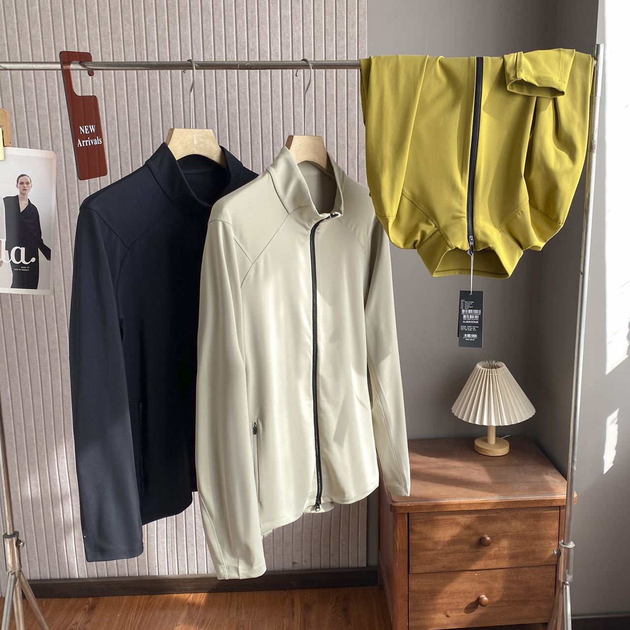 25 New Summer Outdoor Comprehensive Training Men's Spring and Autum Knitted Stand-Up Collar Sports Jacket Tops