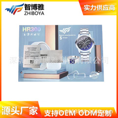 跨境新款HR300智能手表+耳机+戒指12in1套装蓝牙通话心率手表工厂